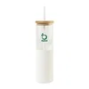 Aviana™ Journey Glass Tumbler with Straw - 20 Oz in White