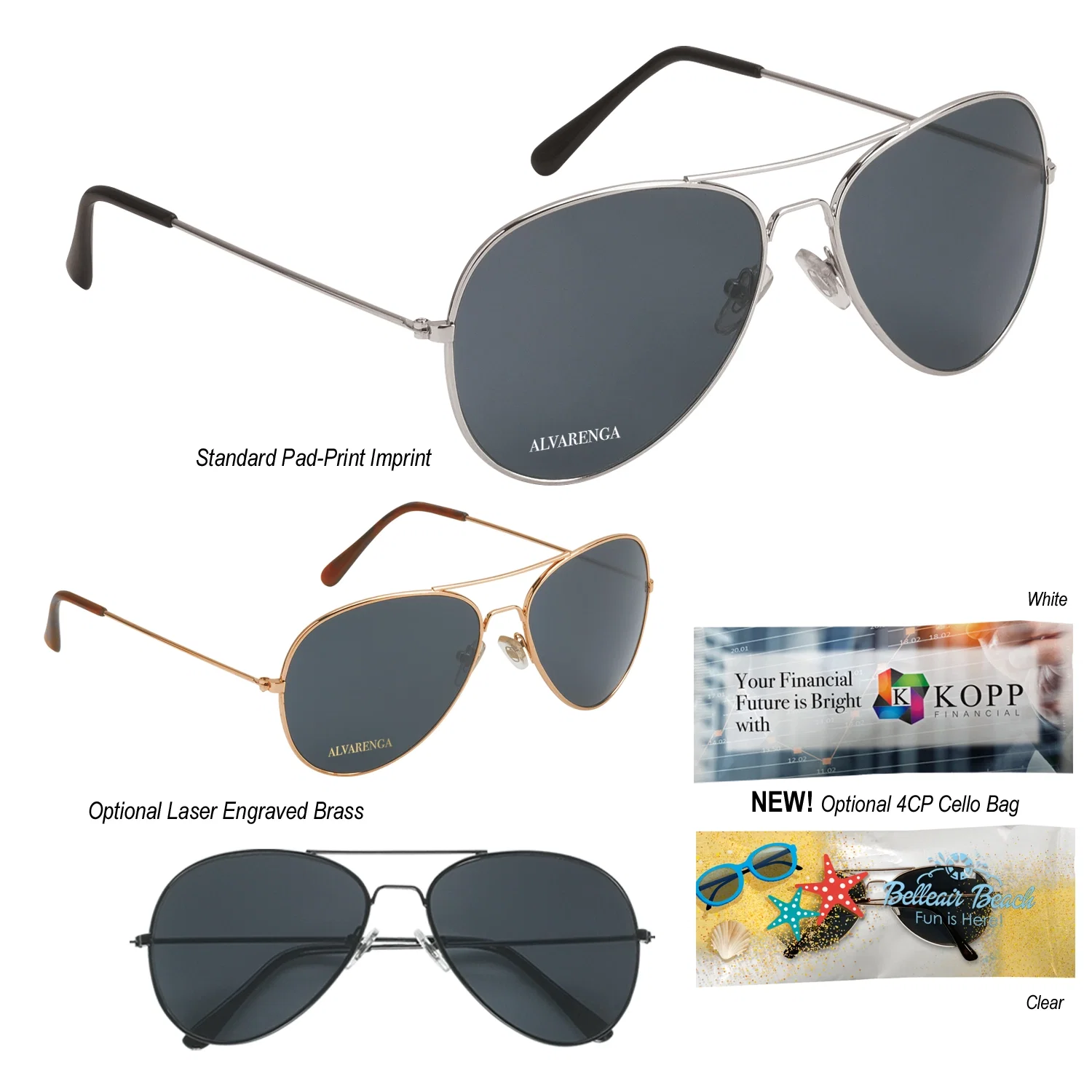Aviator sunglasses with teardrop lenses and a slim metal frame