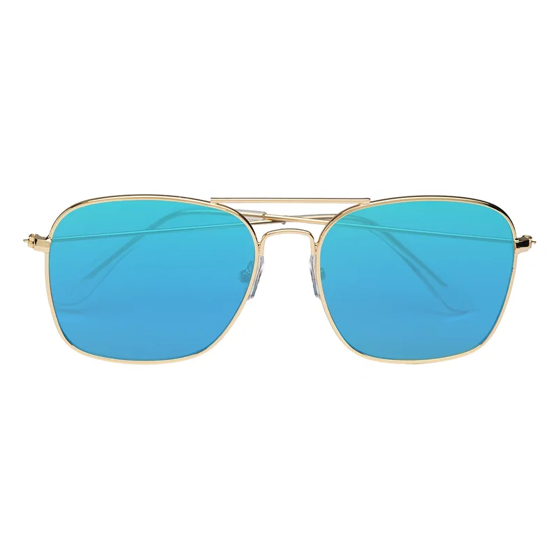 Aviator Sunglasses With Mirrored Lenses — view 19