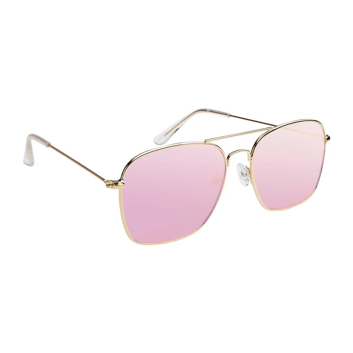 Teardrop lens shape shown from the front of the eyewear