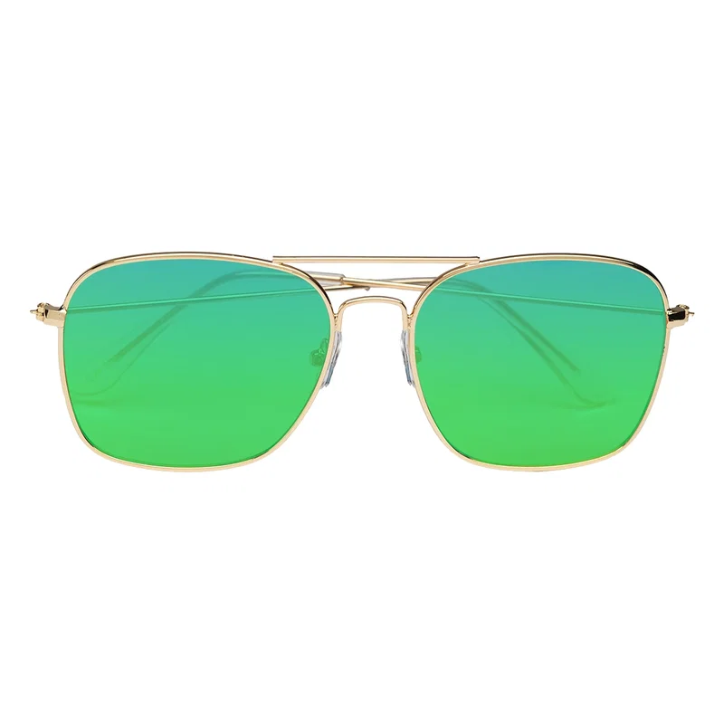 Aviator Sunglasses With Mirrored Lenses — view 4
