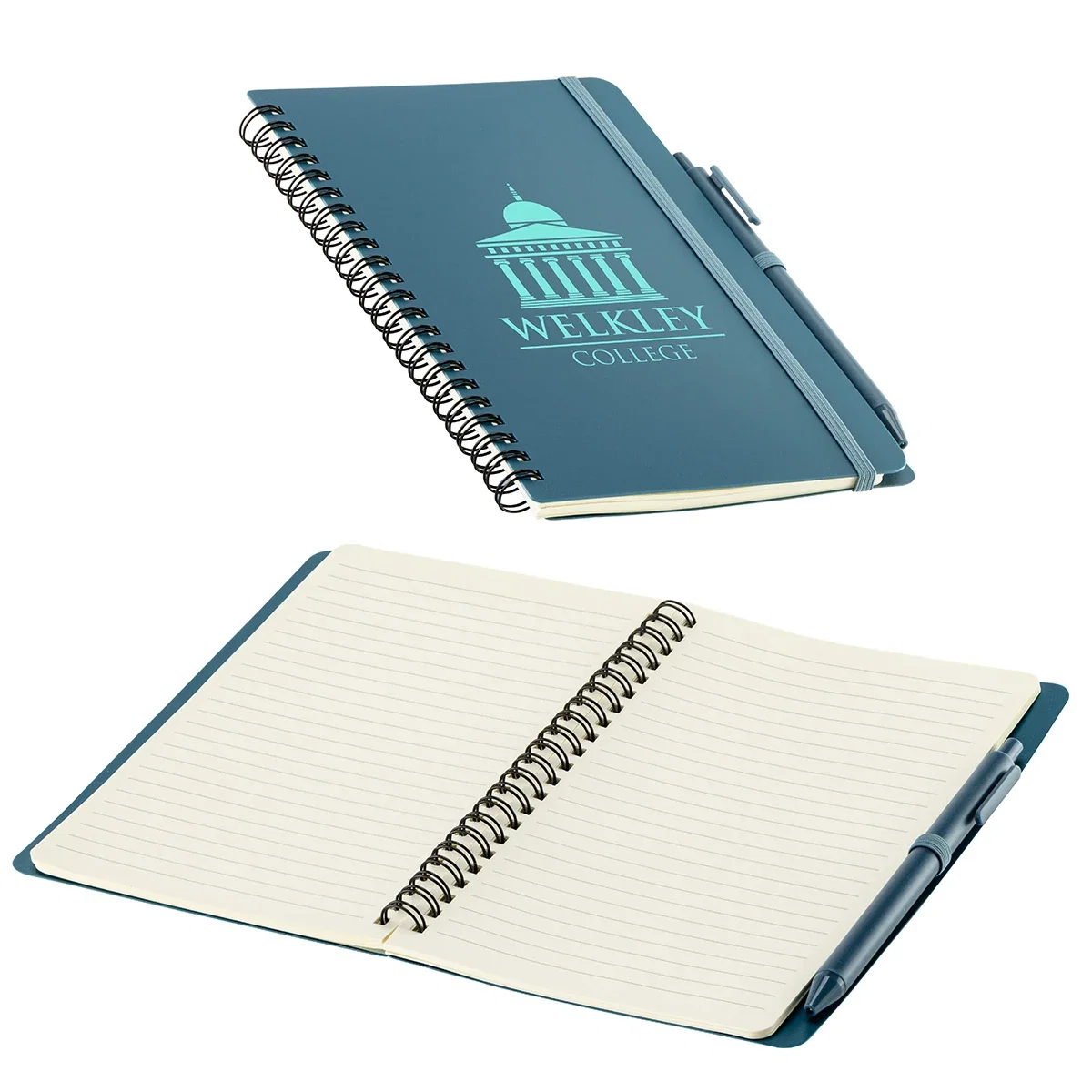 Close-up of the pen included with the Avignon Repreve notebook