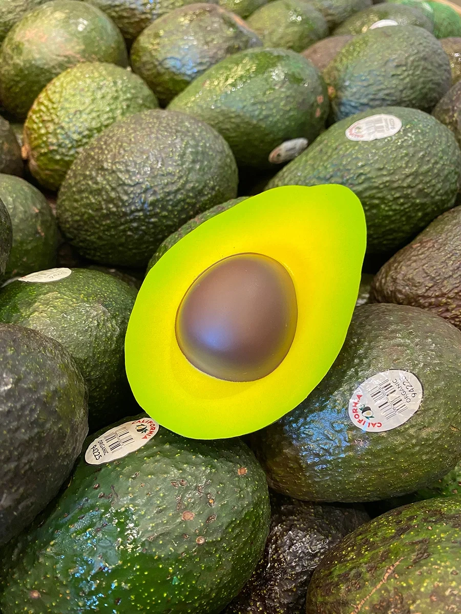 Imprinted Avocado Stress Reliever — view 2