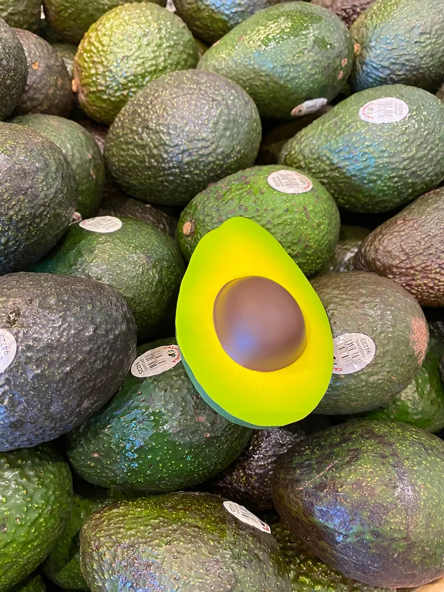Imprinted Avocado Stress Reliever — view 4