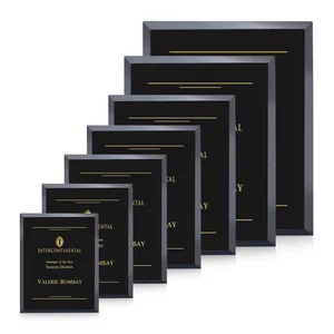 Direct-Engraved Black Glass Wall Plaque With Single-Color Deep Etch