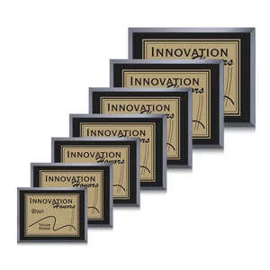Black Glass Wall Plaque With Gold Metal Plate