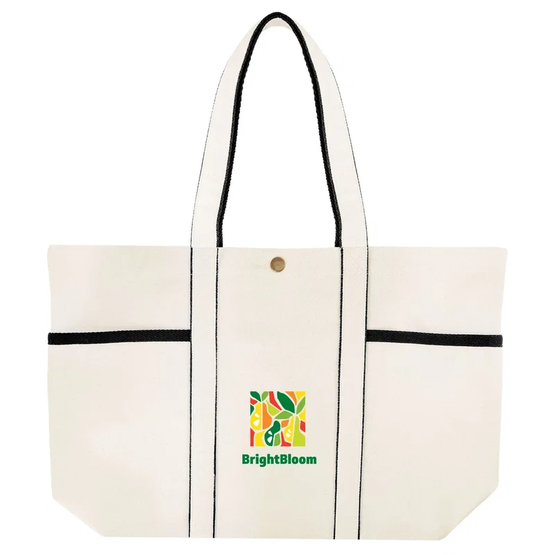 Aware™ 10 Oz. Recycled Cotton Canvas Tote Bag — view 5