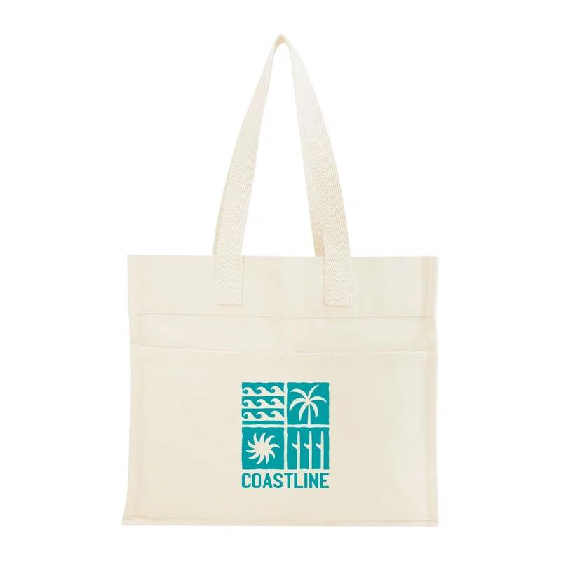 Aware™ 14 Oz. Recycled Cotton North/South Tote — view 10