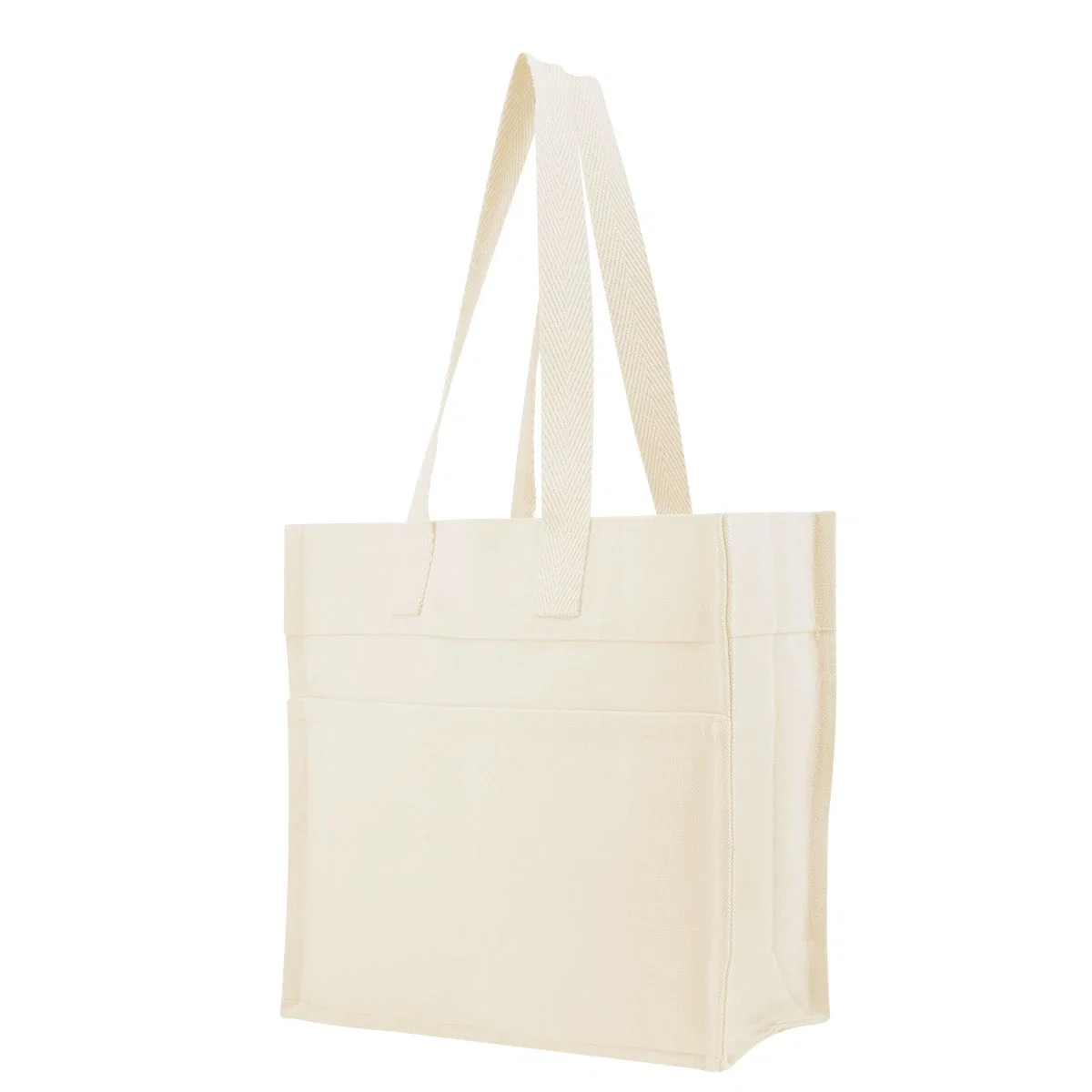 Tote opened from above to reveal its five inch base