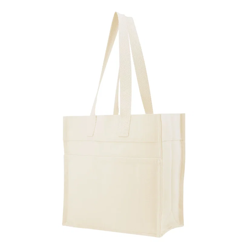 Aware™ 14 Oz. Recycled Cotton North/South Tote — view 4
