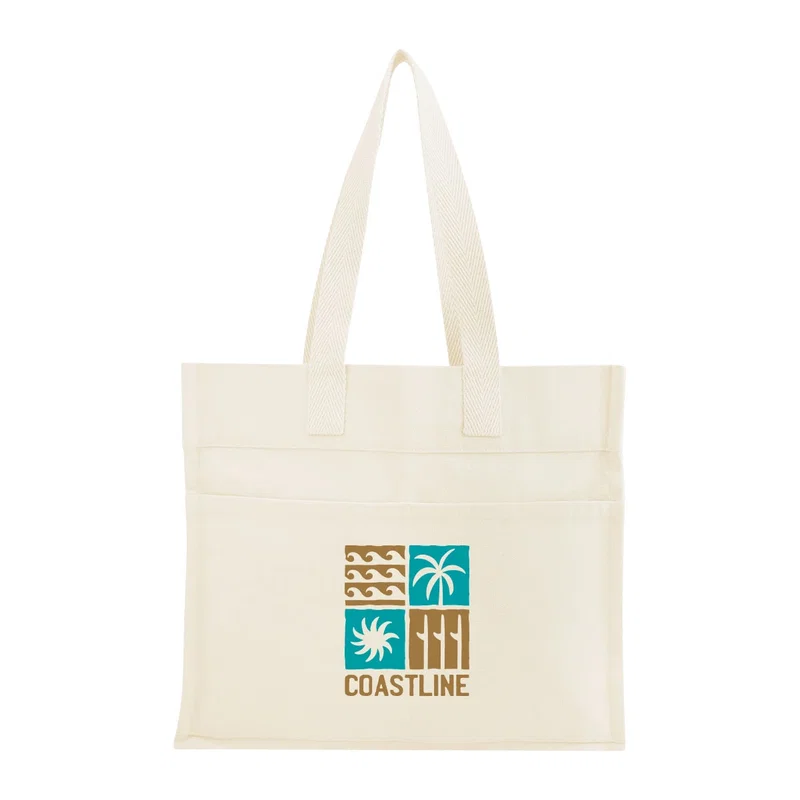 Aware™ 14 Oz. Recycled Cotton North/South Tote — view 7