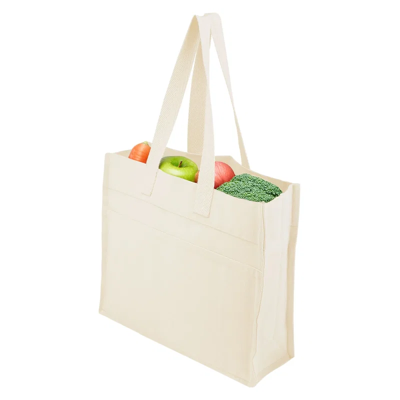 Aware™ 14 Oz. Recycled Cotton North/South Tote — view 8