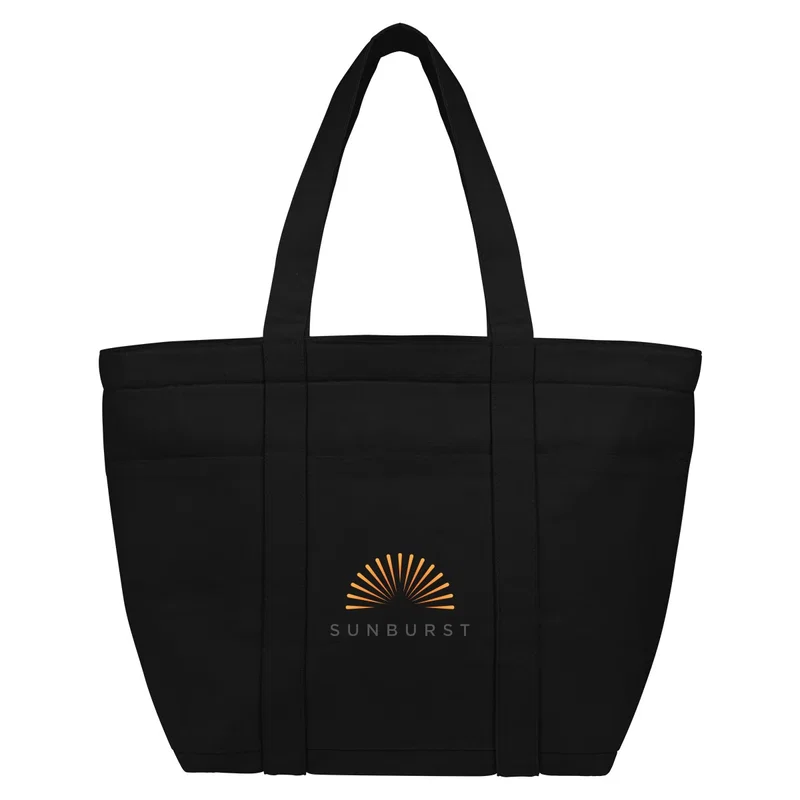 Aware™ 8 Oz. 20 Can Recycled Cotton Cooler Tote Bag — view 5