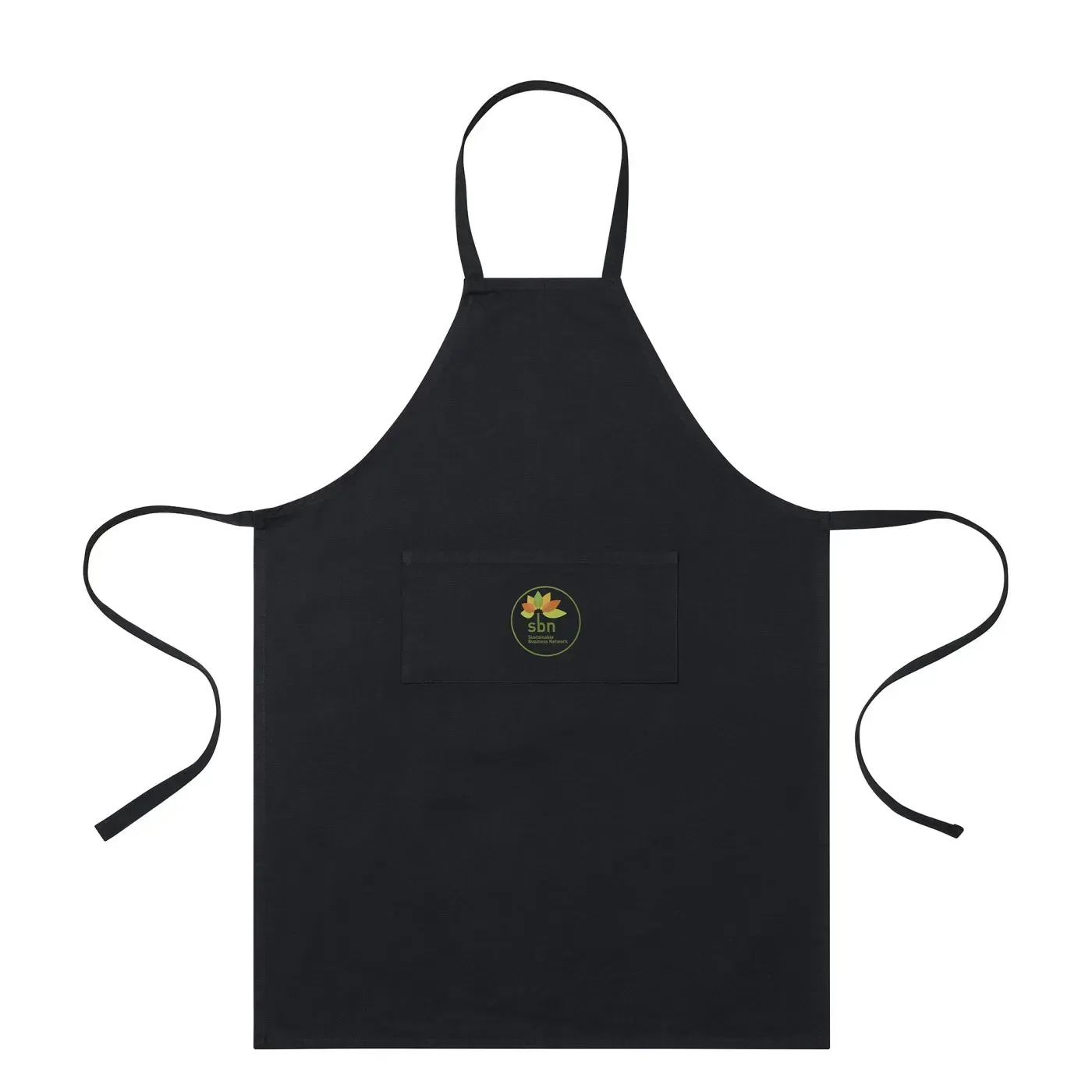 AWARE™ Recycled Cotton Bib Front Apron With Pocket — view 3