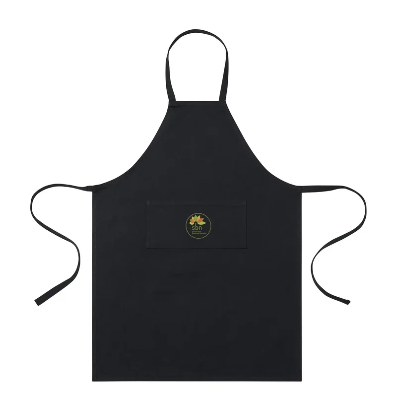 AWARE™ Recycled Cotton Bib Front Apron With Pocket — view 3