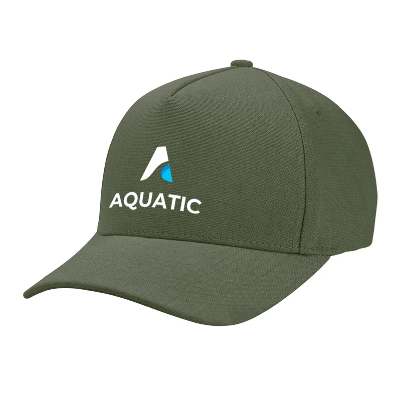 Aware™ Recycled Cotton Cap with Leatherette Backstrap — view 11