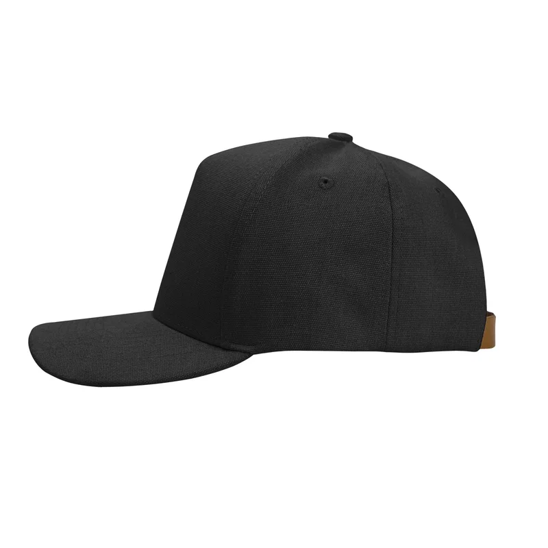 Aware™ Recycled Cotton Cap with Leatherette Backstrap — view 9