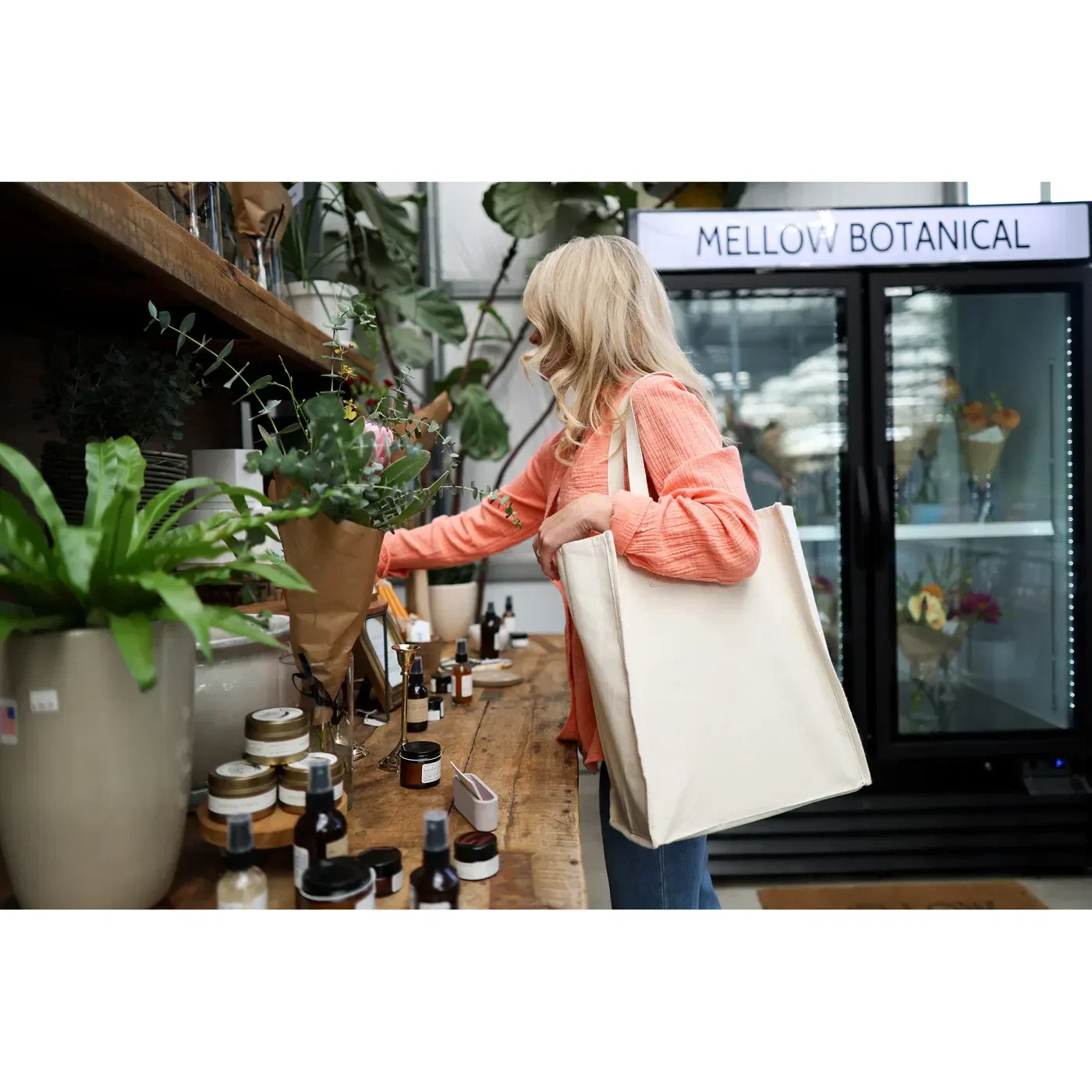 AWARE™ Recycled Cotton Market Tote Bag — view 3