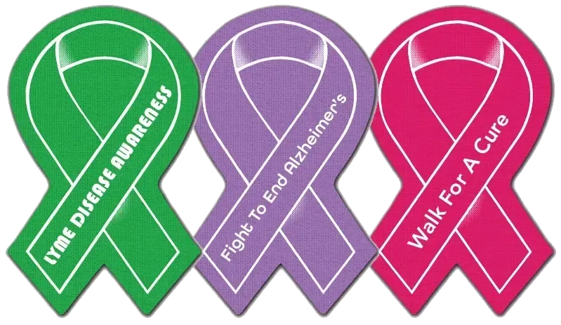 "Awareness Ribbon" Jar Opener. Ribbon-shaped rubber jar opener for breast cancer awareness fundraisers