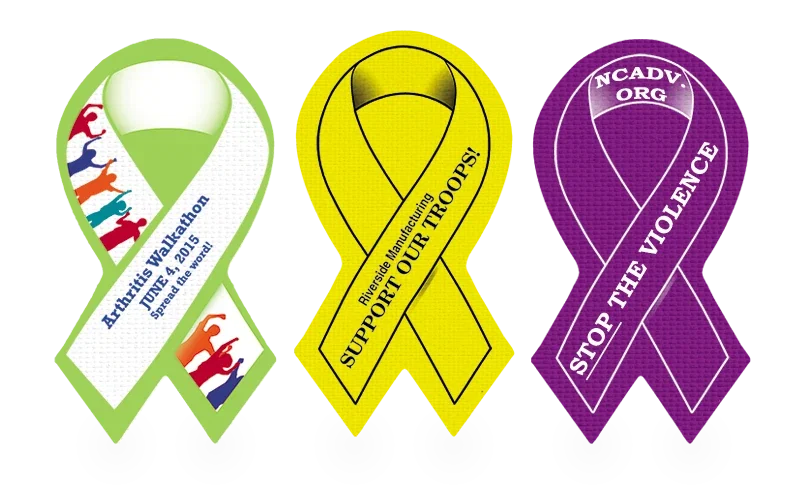 Awareness Ribbon Vinyl Jar Opener. Awareness ribbon-shaped vinyl jar opener grip for cause campaign giveaways