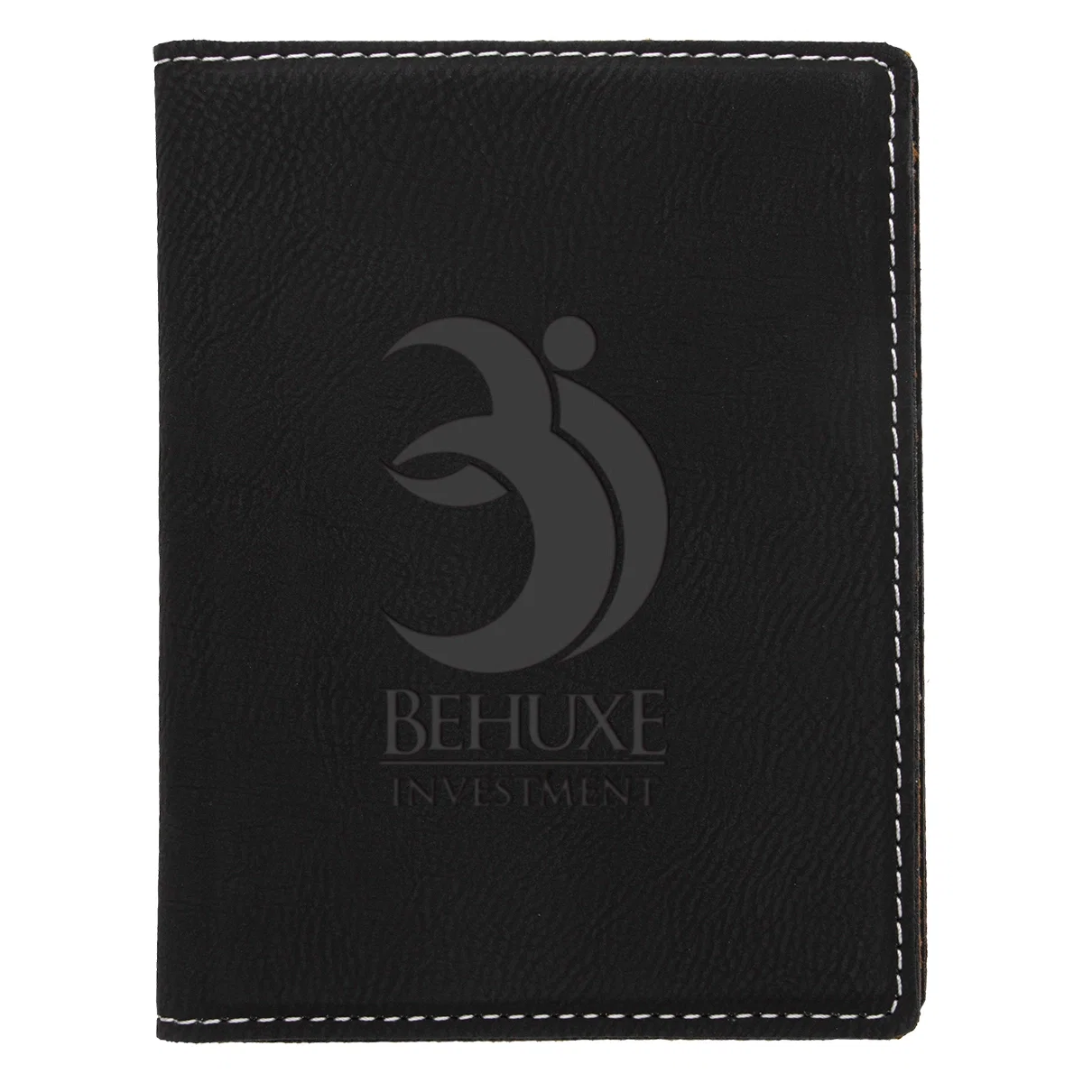 RFID blocking passport wallet closed, sized four by five inches