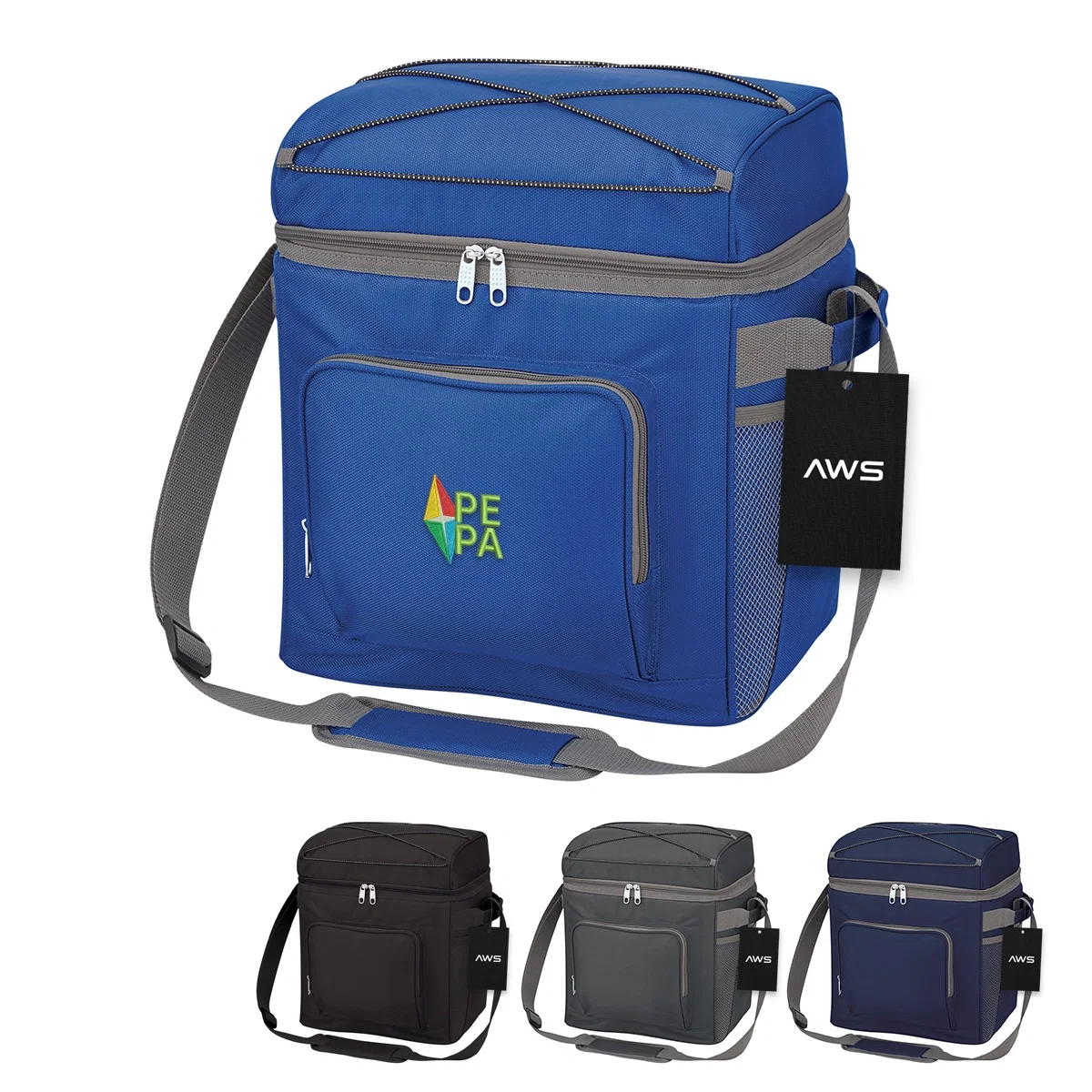 Tall cooler tote sized for oversized cans and bottles