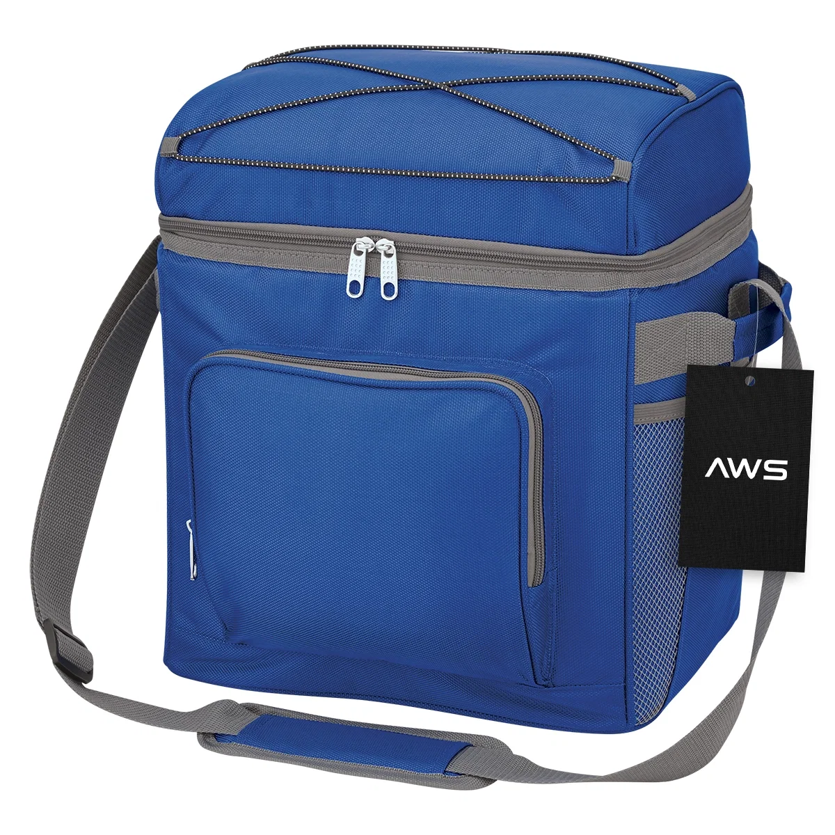 Front pocket with a zipper closure