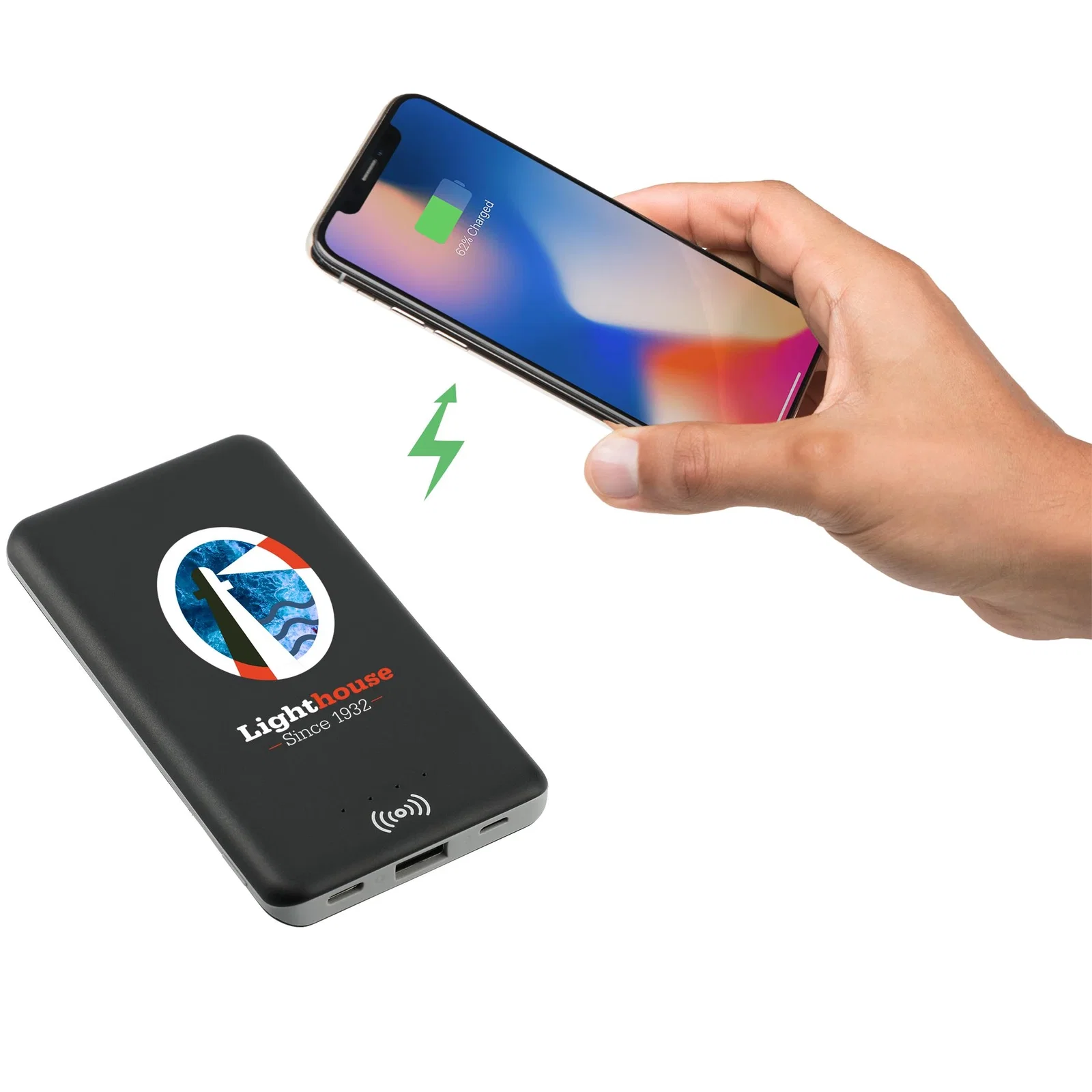 Custom Axial Wireless Power Bank - 4000 mAh — view 27