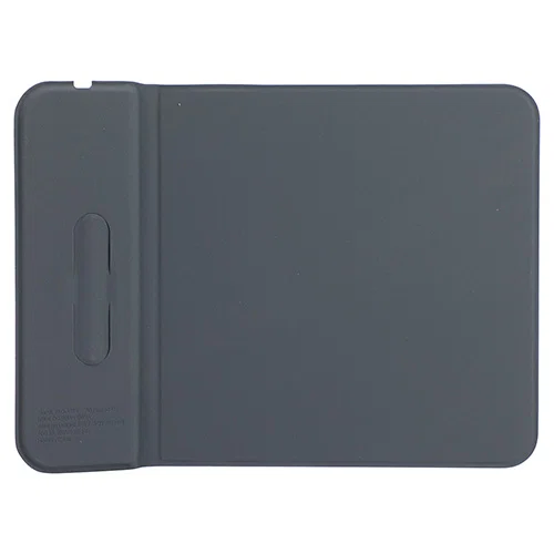 Close-up of Azure mouse pad wireless charging zone, custom branded promotional 15W desk pad