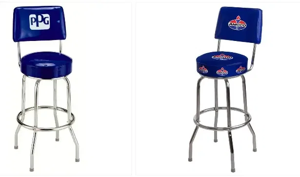 Back Single Ring Bar Stool (5 Imprint Options) — view 2