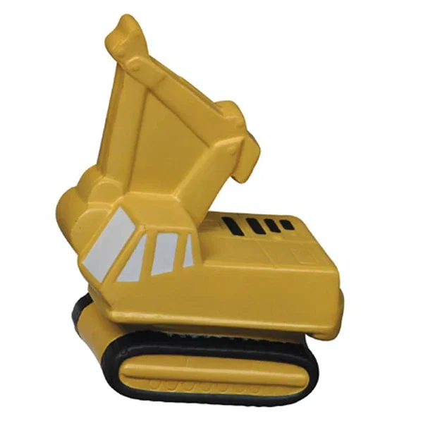 Backhoe shaped stress reliever, about 4 inches long