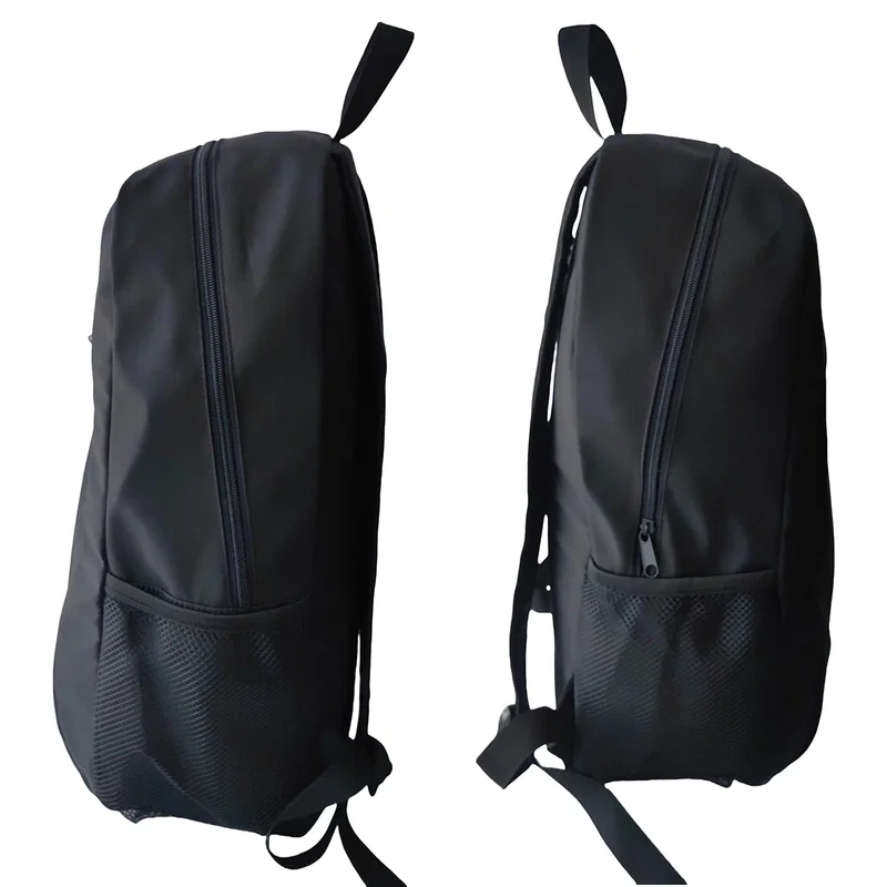 Backstreet Urban Backpack in use, branded backpack worn on the shoulders