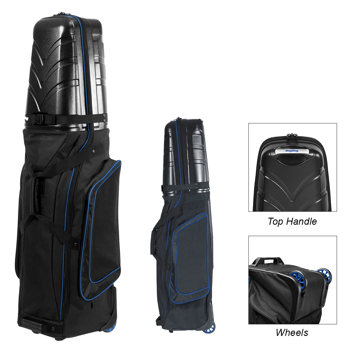 Full-length zipper runs down the side of the protective case
