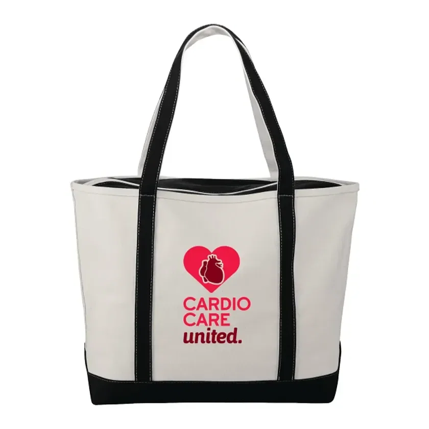 Baltic 24oz Cotton Canvas Tall Zippered Tote view 3