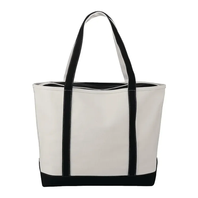 Baltic 24oz Cotton Canvas Tall Zippered Tote view 4
