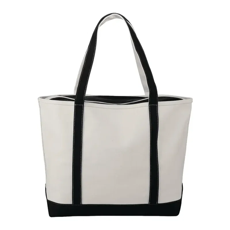 Baltic 24oz Cotton Canvas Tall Zippered Tote — view 4