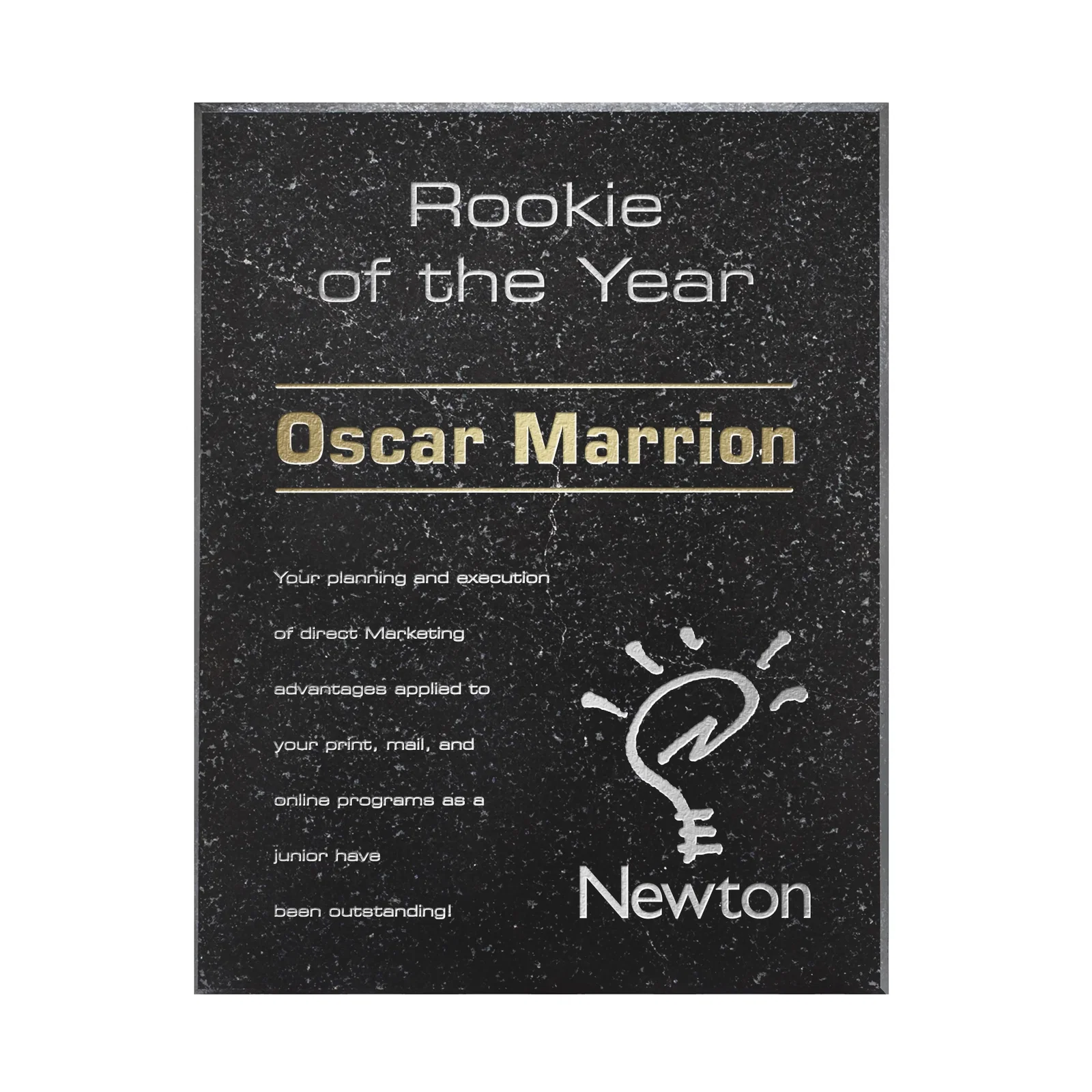 Custom Genuine Granite Wall Plaque Cut From Solid Stone, Not Cast, marble for service anniversary gifts