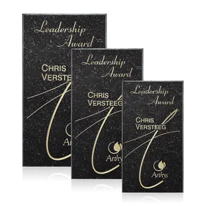 Tall narrow genuine granite wall plaque