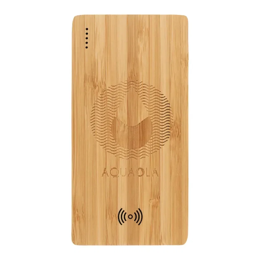 FSC® 100% Bamboo 5000 mAh Wireless Power Bank