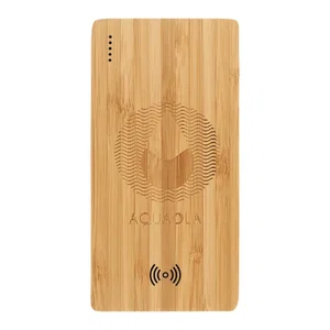 FSC® 100% Bamboo 5000 mAh Wireless Power Bank