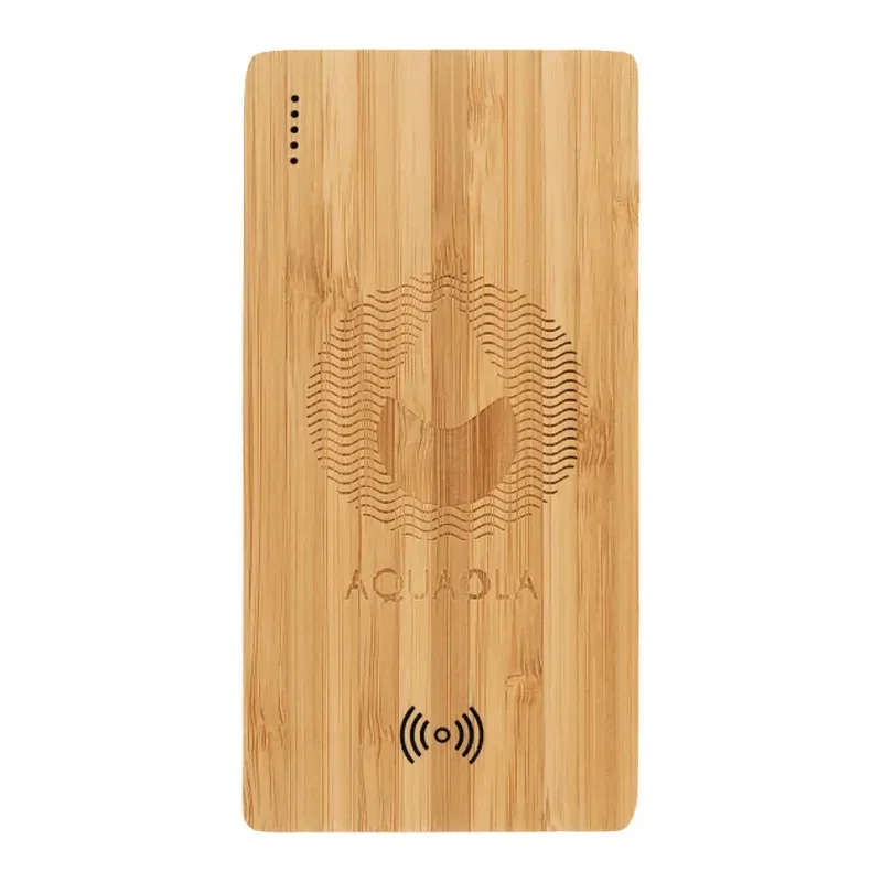 FSC® 100% Bamboo 5000 mAh Wireless Power Bank
