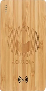 FSC® 100% Bamboo 5000 mAh Wireless Power Bank