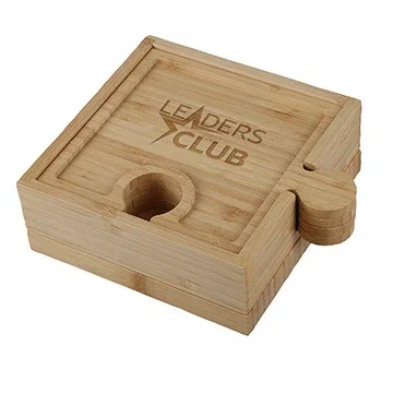 Bamboo 6-in-1 Puzzle Cheese Board Set
