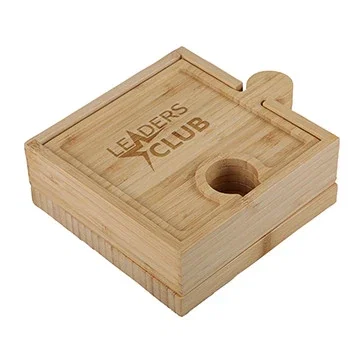 Bamboo 6-in-1 Puzzle Cheese Board Set — view 2