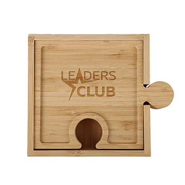Bamboo 6-in-1 Puzzle Cheese Board Set — view 3