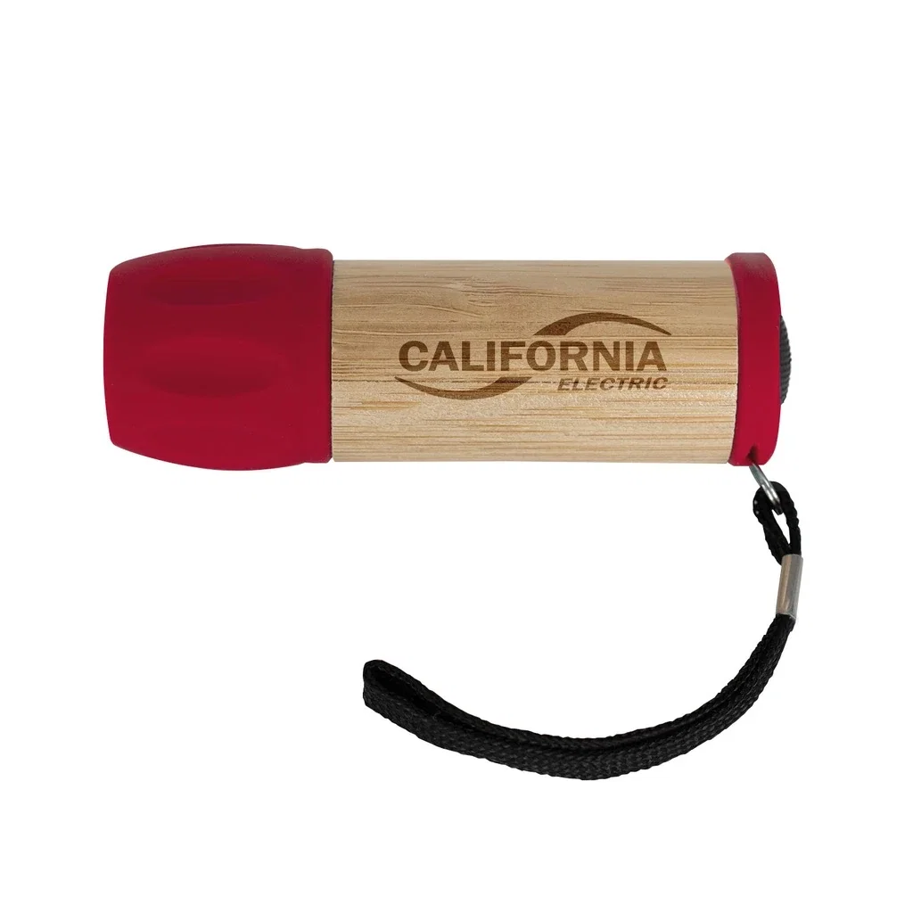 Bamboo 9 LED Flashlight — Red — view 3