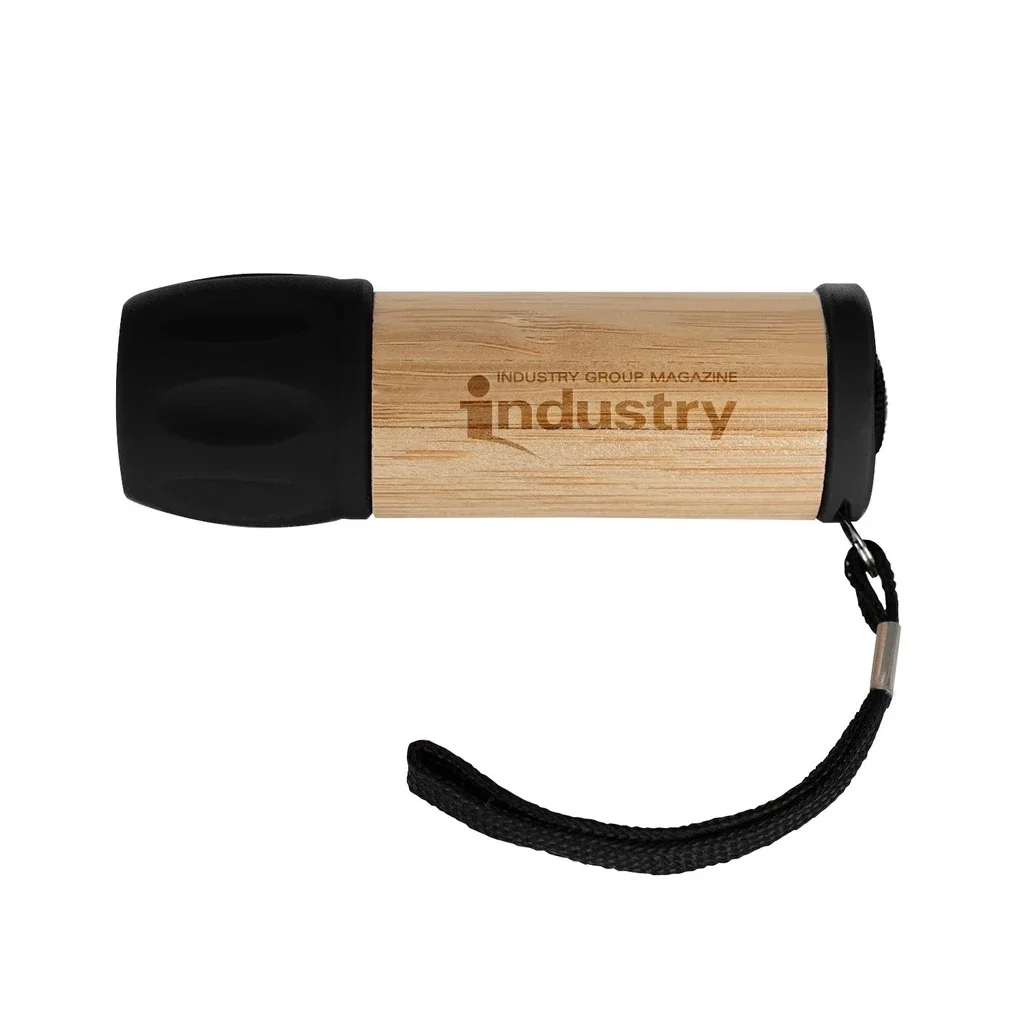 Bamboo 9 LED Flashlight — Black — view 4