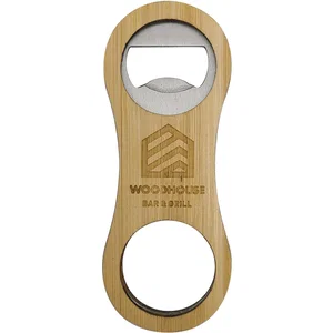 Bamboo Bottle Opener: Rectangular