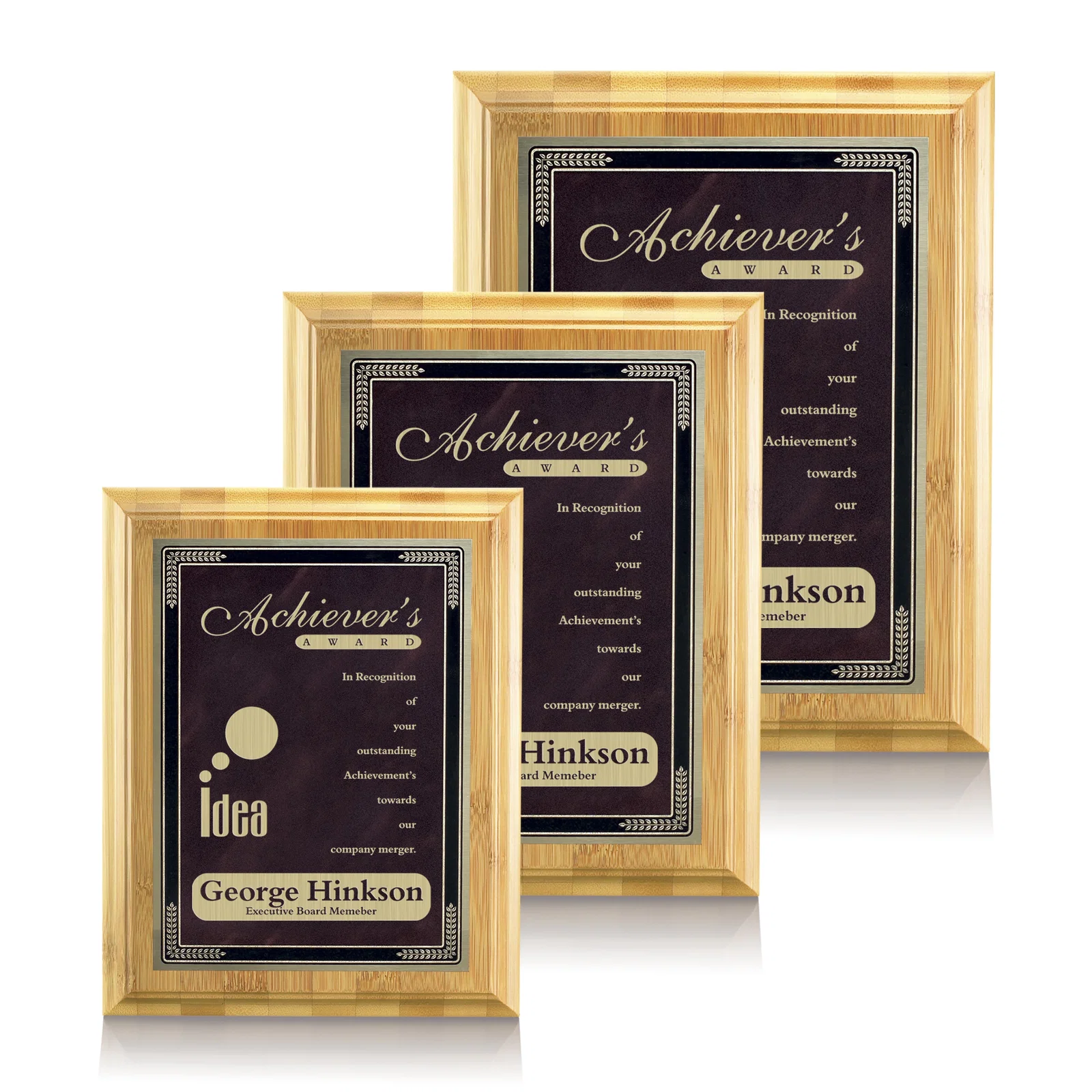 Personalized Bamboo/Cardinal Plaque for retirement presentations