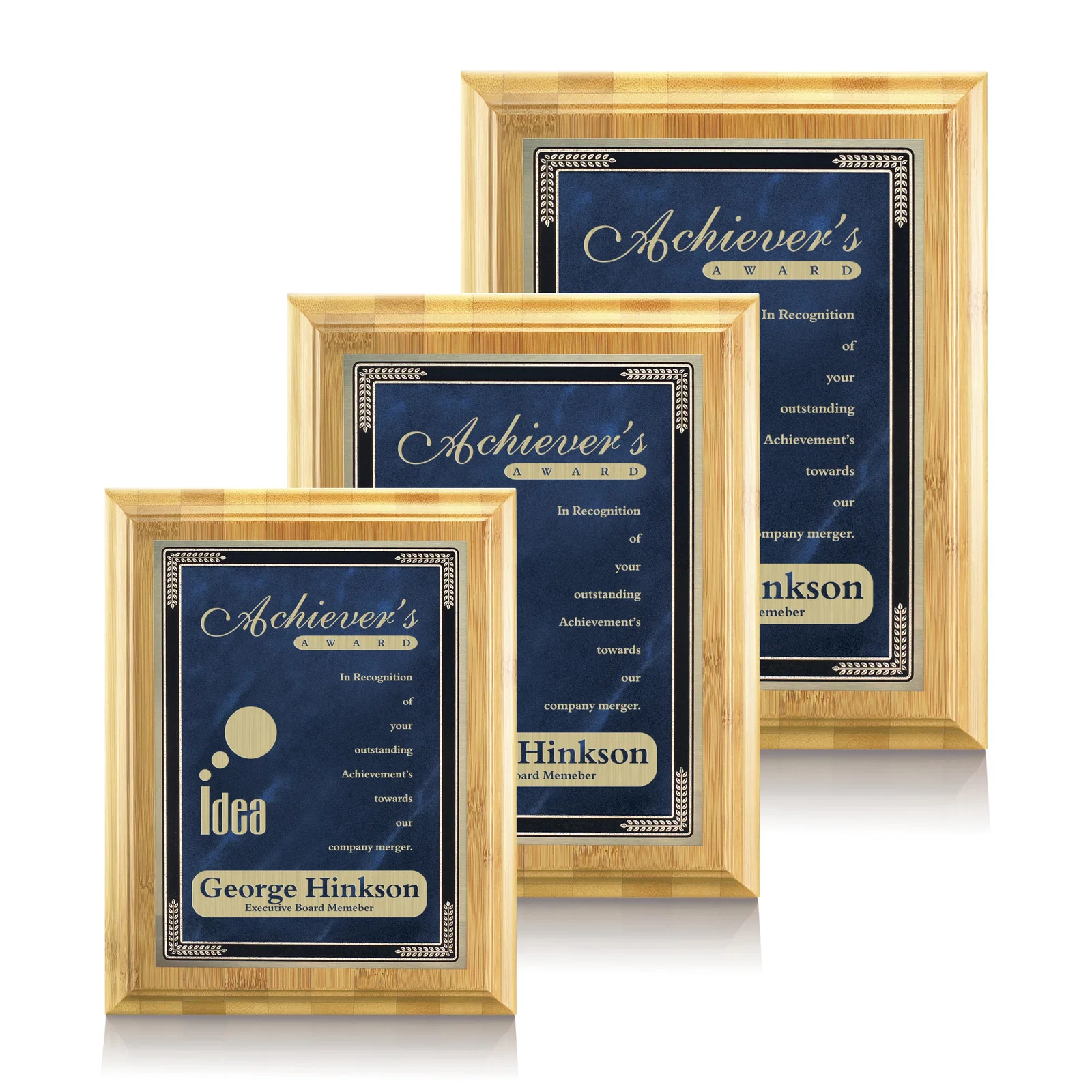 Personalized Bamboo/Cardinal Plaque for donor appreciation